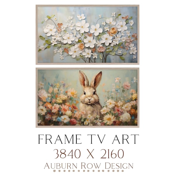 Easter Samsung Frame TV Art, Easter Frame TV Art, Easter TV Screensaver, Spring Frame Tv Art, Spring Floral Tv Art, Easter Bunny Tv Art