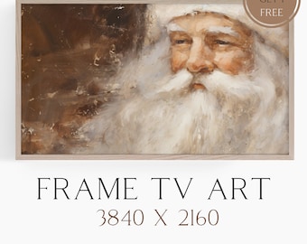 Christmas Frame TV Art, Winter Frame TV Art, Santa Frame TV Art, Christmas Botanical Tv Art, Winter Landscape Frame Tv Art, Frame Tv Art