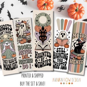 Halloween Bookmarks, Skeleton Bookmarks, Bookish Halloween Bookmarks, Spooky Bookmarks, Bookish Gifts, Book Lover Gifts, Book Accessories