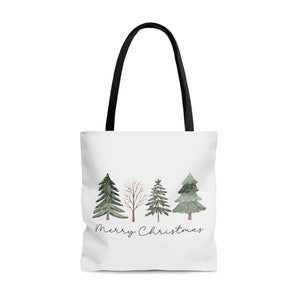 Christmas Tote Bag, Christmas Bag, Holiday Tote Bag, Christmas Tree Tote Bag, Merry Christmas Tote Bag, Christmas Gift Bag, Christmas Gifts