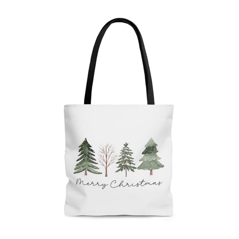 Christmas Tote Bag Christmas Bag Holiday Tote Bag Christmas Etsy