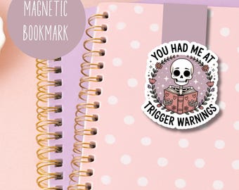 Bookish Magnetic Bookmark, Reading Magnetic Bookmark, Book Accessories, Reading Accessories, Dark Romance Magnetic Bookmark, Smut Bookmark