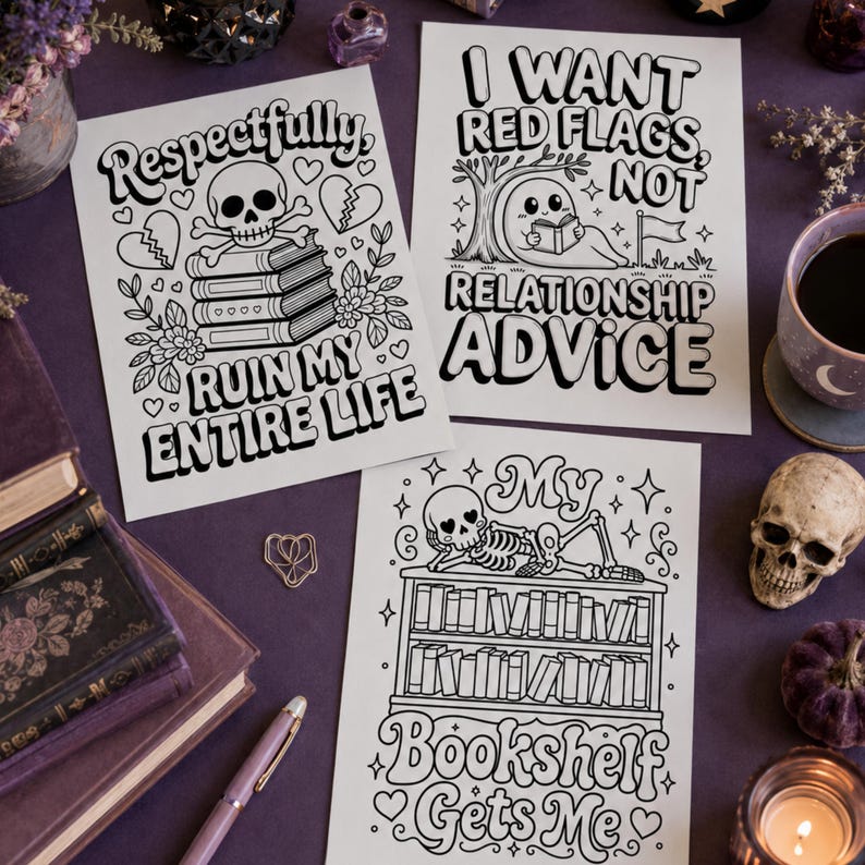 Dark Romance Coloring Pages