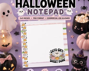 Funny Halloween Notepad PNG, Sarcastic Halloween Notepad PNG, Printable Ghost Notepad, Printable Halloween Sticky Notes, Halloween Notepad