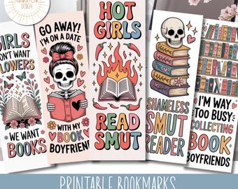 Printable Smut Bookmarks, Smut Bookmark PNG, Dark Romance Bookmark PNG, Dark Romance Printable Bookmarks, Commercial Use Bookmarks