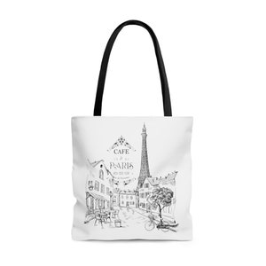 Paris Tote Bag, Paris France Tote Bag, Paris Souvenir, Paris Travel Bag, Paris Gifts, Eiffel Tower Tote Bag, Eiffel Tower Gifts