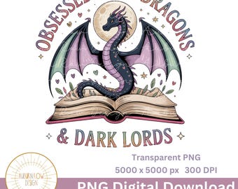Romantasy Clipart, Fantasy Book Clipart, Romantasy PNG, Romantasy Sublimation File, Bookish PNG, Bookish Clipart, Reading Clipart