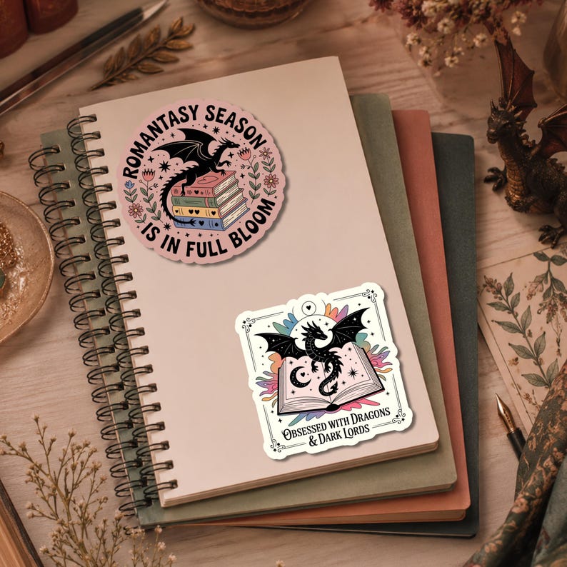 Romantasy Stickers PNG