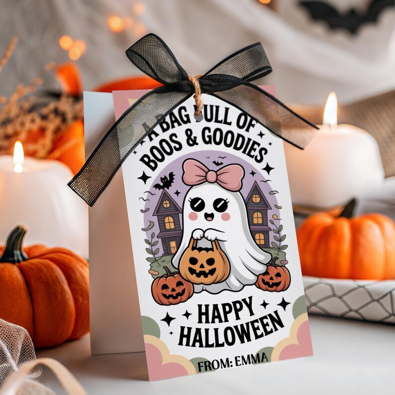 Printable Boo Bag Tags