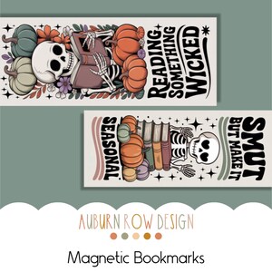 Smut Halloween Magnetic Bookmark, Smut Bookmark, Smut Reading Bookmark, Romance Bookmarks, Dark Romance Bookmarks, Fall Magnetic Bookmarks