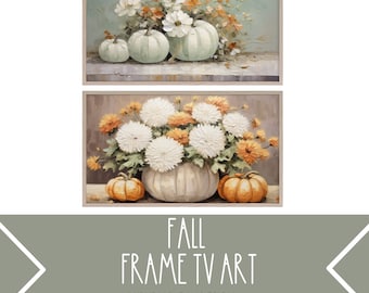 Fall Samsung TV Art, Autumn Samsung TV Art, Frame TV Art, Fall Art Samung Tv, Pumpkin Tv Art, Fall Floral Tv Art, Mum Tv Art