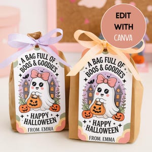 Printable Boo Bag Tags