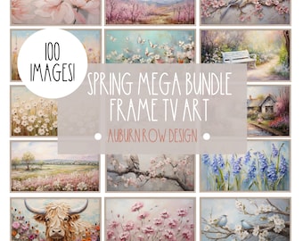 Spring Frame TV Art, Spring Samsung Frame TV Art, Spring TV Art, Spring Floral Tv Art, Spring Floral Frame Tv Art, Spring Tv Art Mega Bundle