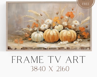 Fall Samsung TV Art, Pumpkin Samsung TV Art, Frame TV Art, Fall Art Samung Tv, Frame Tv Art  Digital Download, Rustic Fall Frame Tv Art