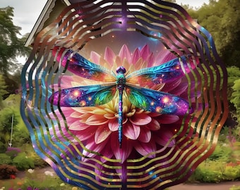 Libelle Wind Spinner PNG, Libelle Wind Spinner Design, Libelle Wind Spinner Sublimationsdatei, bunte Libelle PNG, Libellen Design