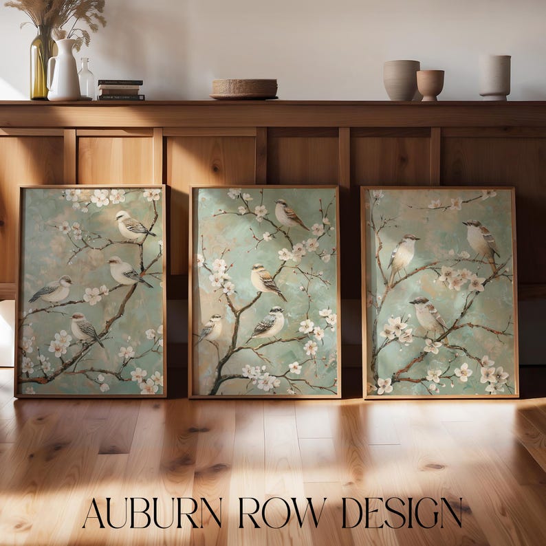 Sage Green Chinoiserie Art Print