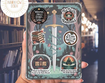 Celtic Fairytale Kindle Insert, Gothic Whimsical Kindle Decor (Digital Download)