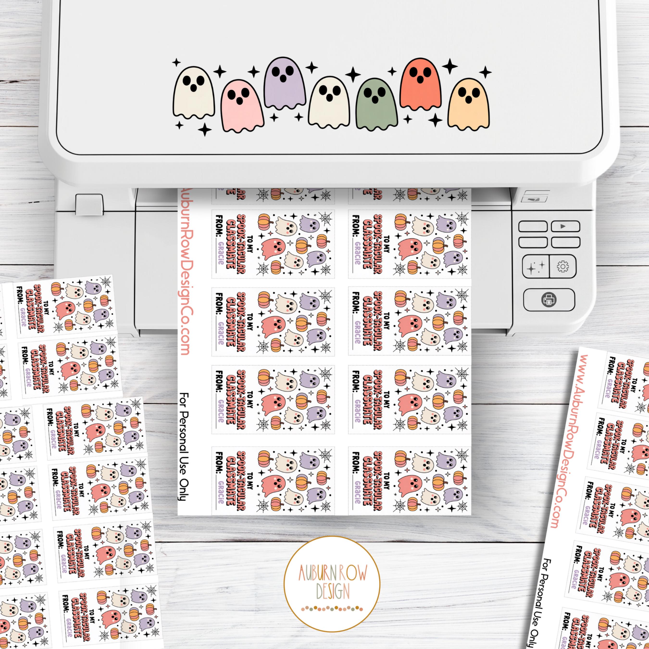 Halloween Boo Bag Gift Tag Printable, Printable Halloween Gift Tag, Boo ...
