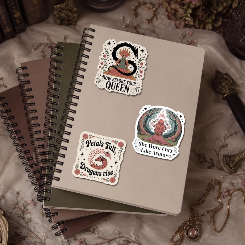 Romantasy Stickers PNG