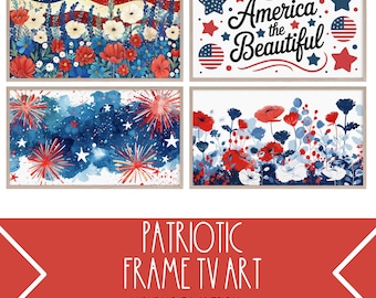 Patriotischer Rahmen TV-Kunst, Patriotische TV-Kunst, Gedenktag-TV-Kunst, 4. Juli Tv-Kunst, amerikanischer Rahmen-Tv-Kunst, Feuerwerk-Tv-Kunst, Flaggen-Tv-Kunst