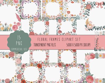 Blumen Clipart Rahmen, Blumenrahmen PNG, Frühling Blumen Clipart, Frühling Blumen Rahmen PNG, Frühling Blumenrahmen PNG, Frühling Blumen PNG