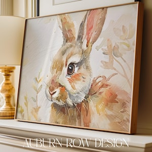 Easter Bunny Printable Art, Easter Bunny Art Prints, Easter Printable Art, Easter Art Prints, Watercolor Easter Art Prints