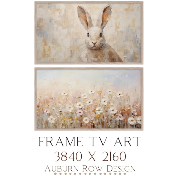 Easter Samsung Frame TV Art, Easter Frame TV Art, Easter TV Screensaver, Spring Frame Tv Art, Spring Floral Tv Art, Easter Bunny Tv Art