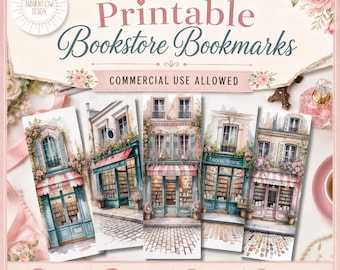 Druckbare Paris Lesezeichen, Aquarell Lesezeichen, Lesezeichen für kommerzielle Nutzung