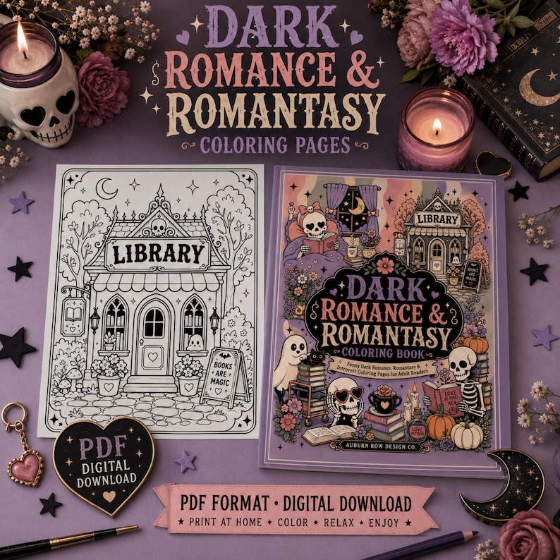 Dark Romance Coloring Pages