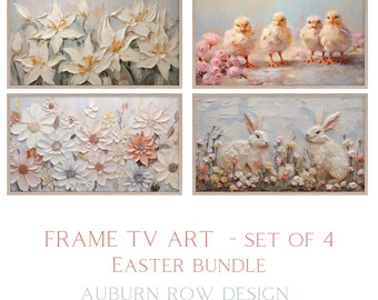 Easter Samsung Frame TV Art, Easter Frame TV Art, Easter TV Screensaver, Spring Frame Tv Art, Spring Floral Tv Art, Easter Bunny Tv Art