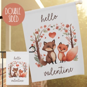 Valentine&#39;s Day House Flag, Valentine&#39;s Day Garden Flag, Valentine&#39;s Day Decor, Valentine&#39;s Day Outdoor Decor, Valentine&#39;s Day Garden Decor