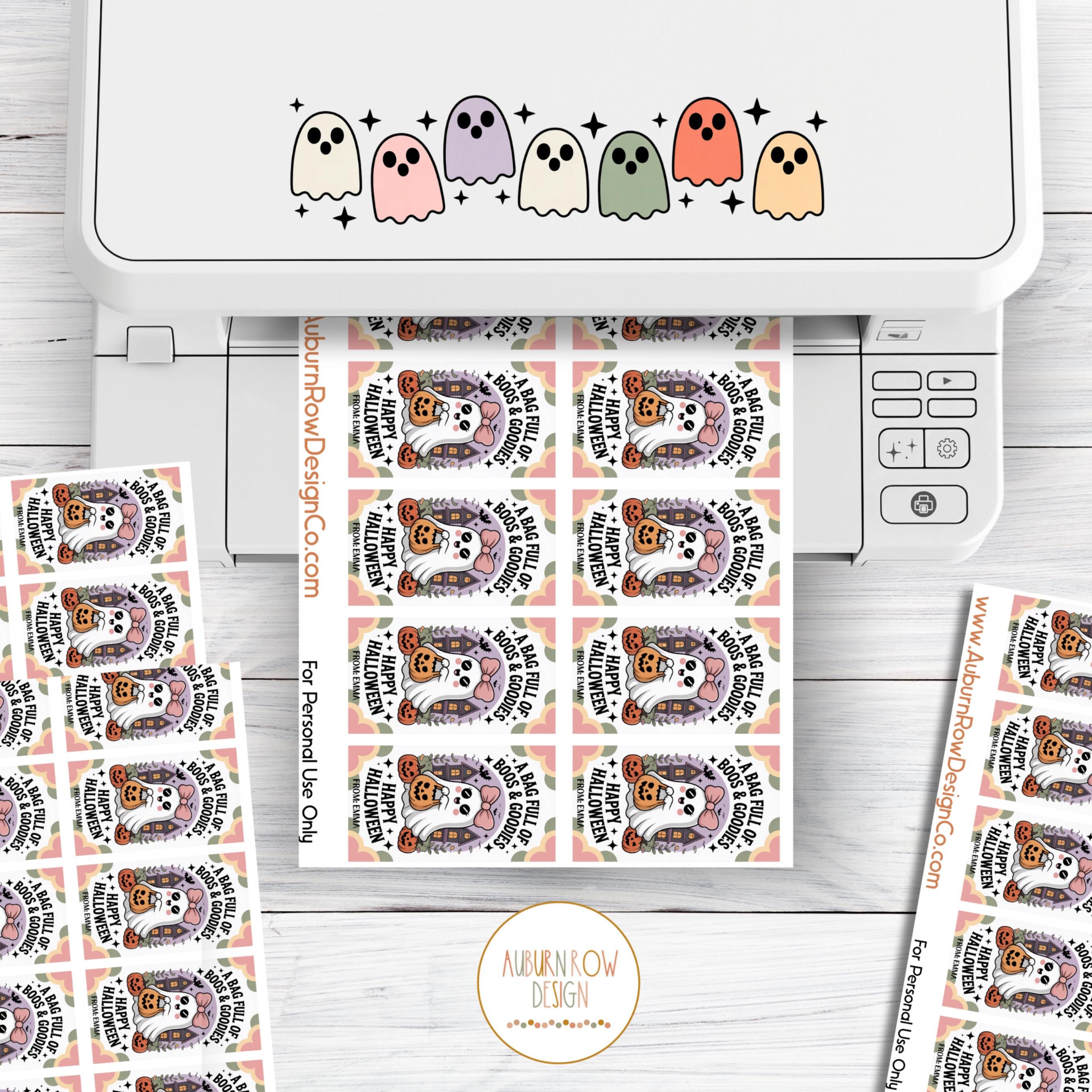 Halloween Boo Bag Gift Tag Printable, Printable Halloween Gift Tag, Boo ...