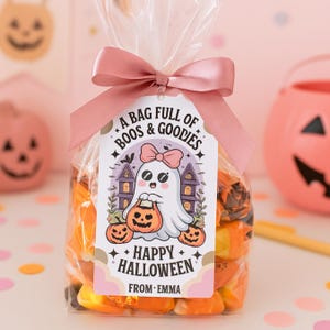 Printable Boo Bag Tags