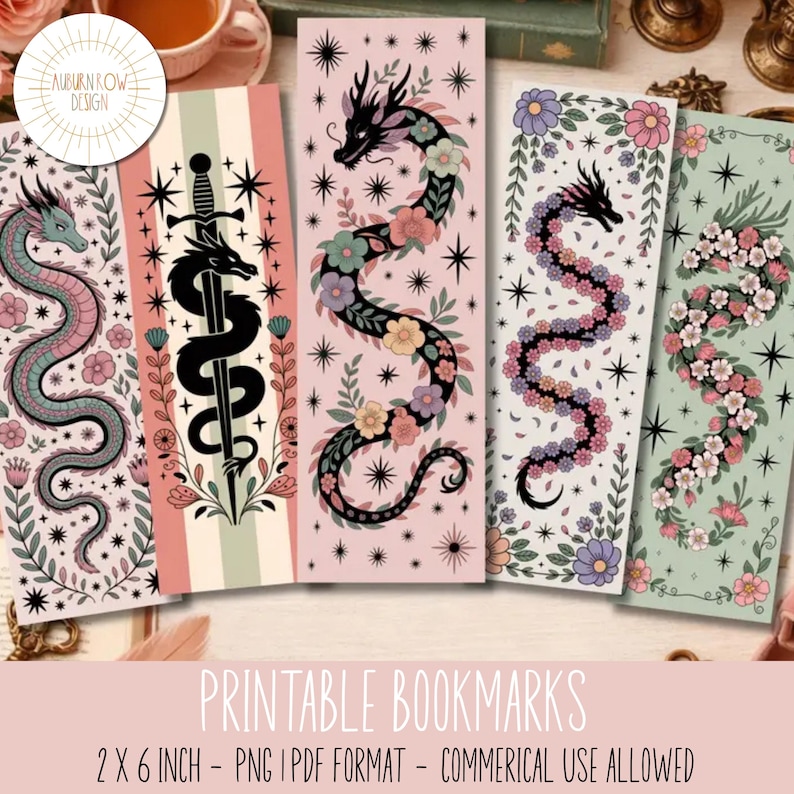 Printable Romantasy Bookmarks