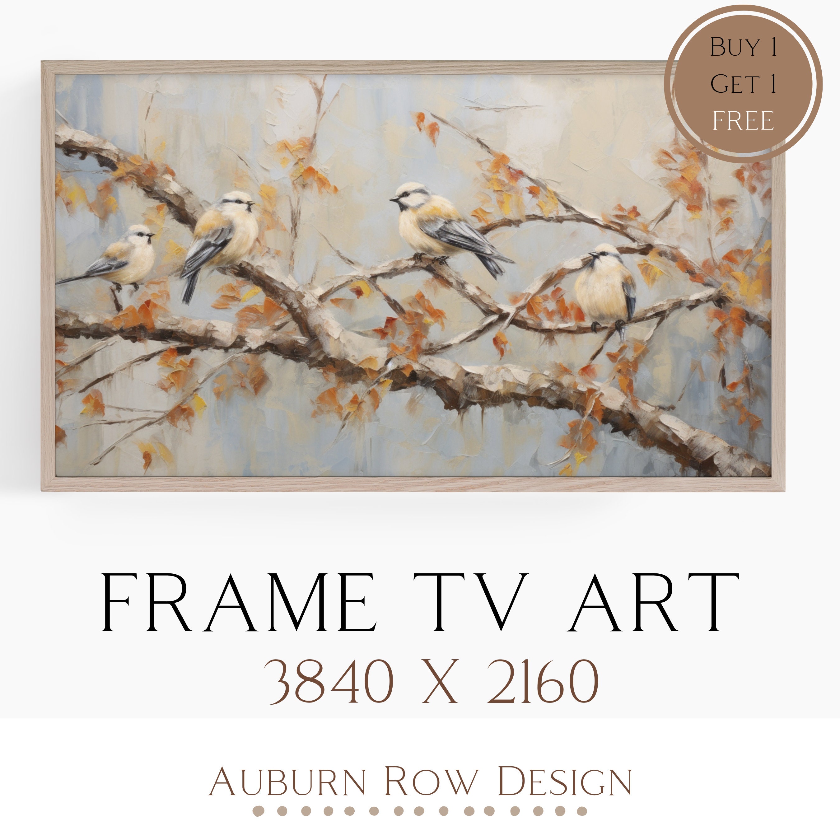 Bird Samsung TV Art, Owl Samsung TV Art, Frame TV Art, Fall Art Samung Tv, Frame Tv Art  Digital Dow