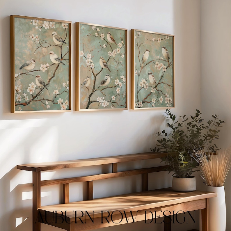 Sage Green Chinoiserie Art Print