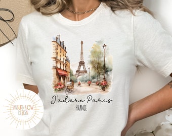 Camicia di Parigi, maglietta di Parigi, maglietta di Parigi, maglietta di Parigi, camicia di Parigi Francia, regalo di Parigi, camicia della città di Parigi, camicia della Torre Eiffel