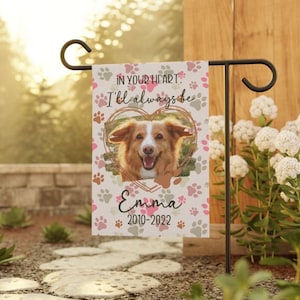 Benutzerdefinierte Haustier-Garten-Flagge, Haustier-Grab-Garten-Flagge, Haustier-Grabmarker-Geschenk, Haustier-Grabmarker-Flagge, Hundehaustier-Gedenkgeschenk