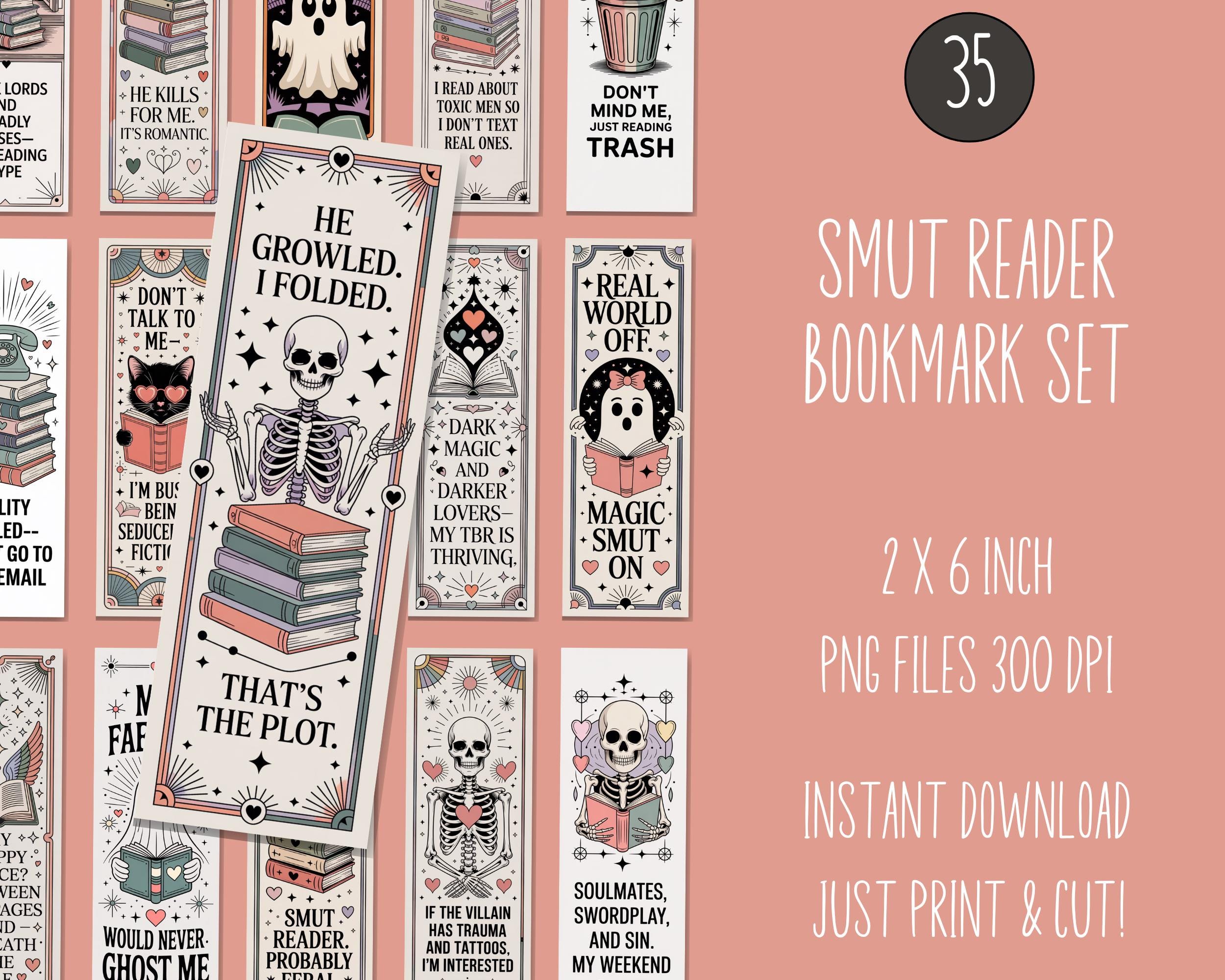 Smut Bookmark PNG, Printable Smut Bookmark, Smut Bookmark Digital Download, Printable Bookmark, Smut Reader Bookmark, Smut Reader Gifts