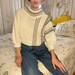 Vintage Helen Harper White and Grey Baggy 1980s Vintage Striped ...