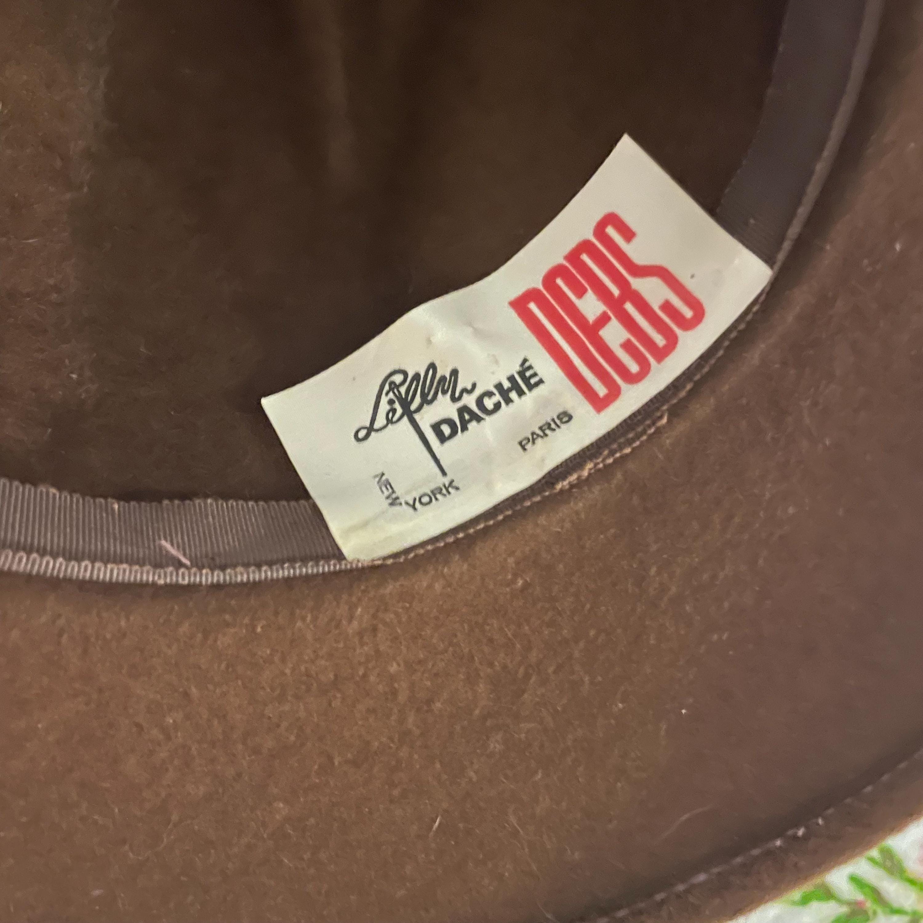 1960s Lilly Dache DEBS Brown Hat of Imported Velvet! - Etsy