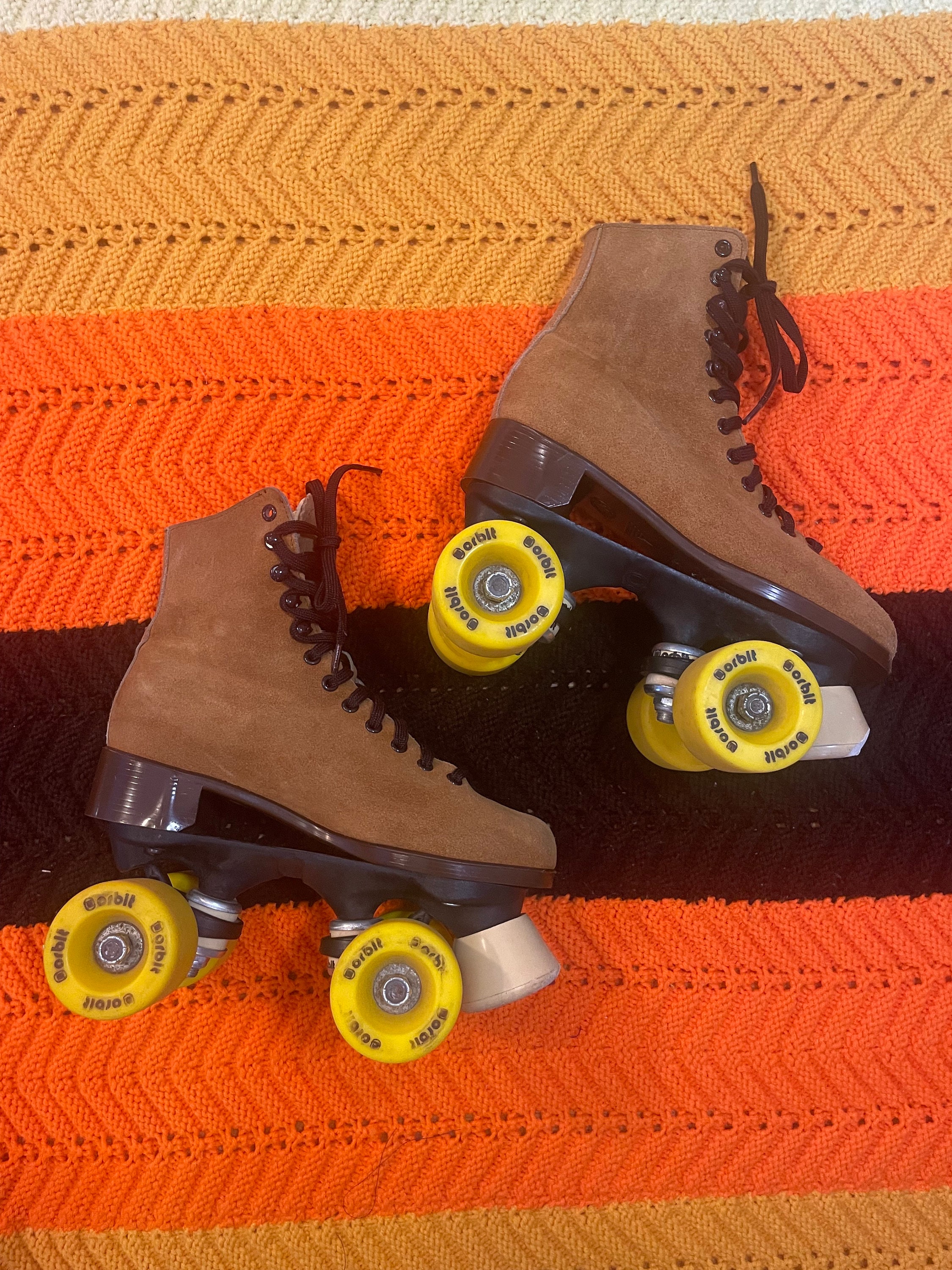 70s Orbit Suede Leather Made in Canada Delta Roller Skates Etsy