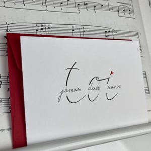 Carte d'amour, Carte complicité, Carte déclaration d'amour.
