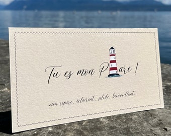 Liefdeskaart, Bedankkaart, Jij bent mijn vuurtoren kaart.