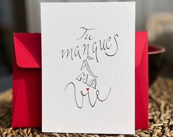 Card about lack, card about absence, card about rupture.