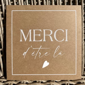 Carte de remerciement, Carte merci, Merci d'être là . image 4