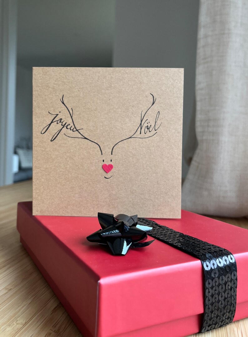 Carte de Noël, Carte Joyeux Noël. afbeelding 4
