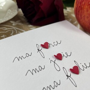 Carte d'amour, carte d'amitié, carte Saint-Valentin, Carte cœur. image 4