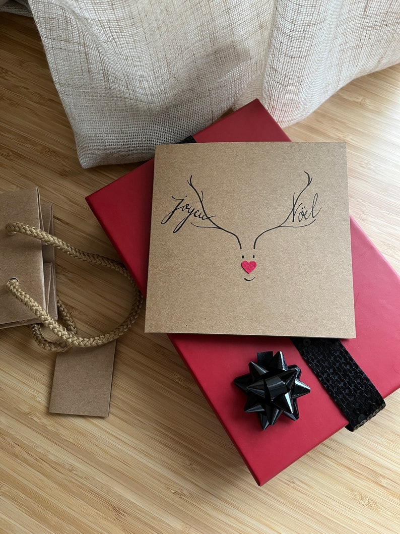 Carte de Noël, Carte Joyeux Noël. afbeelding 3