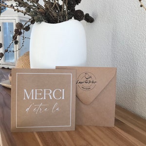 Carte de remerciement, Carte merci, Merci d'être là . image 5